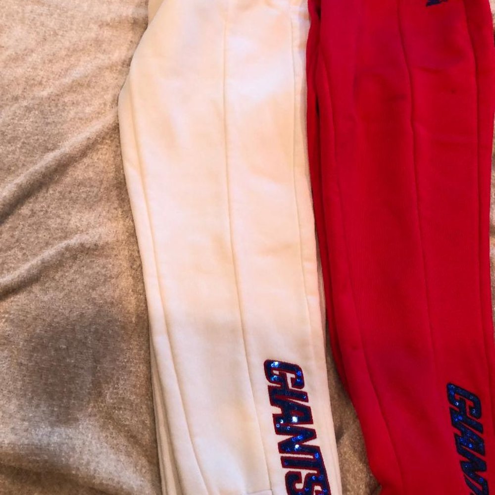NYC GIANTS - 2 pair of XS women's sweatpants